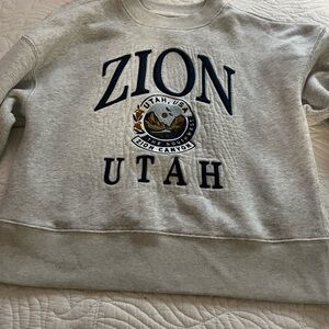 Abercrombie & Fitch Gray Zion Utah Women's Sweater